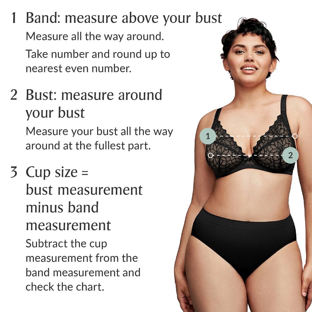 Glamorise 40D WONDERWIRE Bra Satin & Lace UNDERWIRE (FLEXI SIDE BONES) Black NEW - Picture 10 of 16